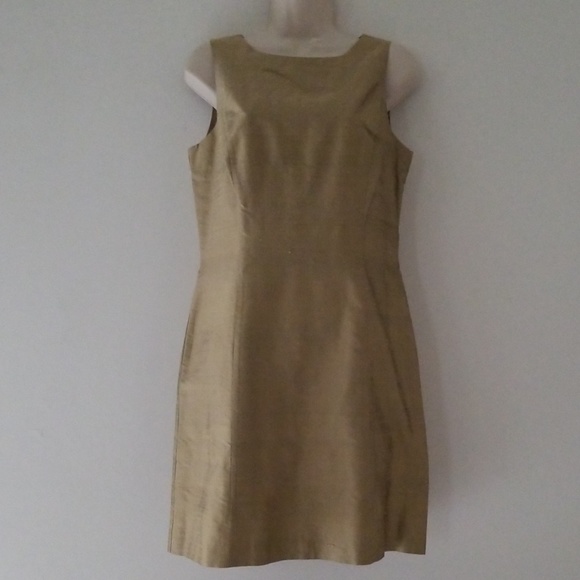 Donna Ricco NY Gold Silk Formal Party Dress Size 8 - Picture 8 of 8